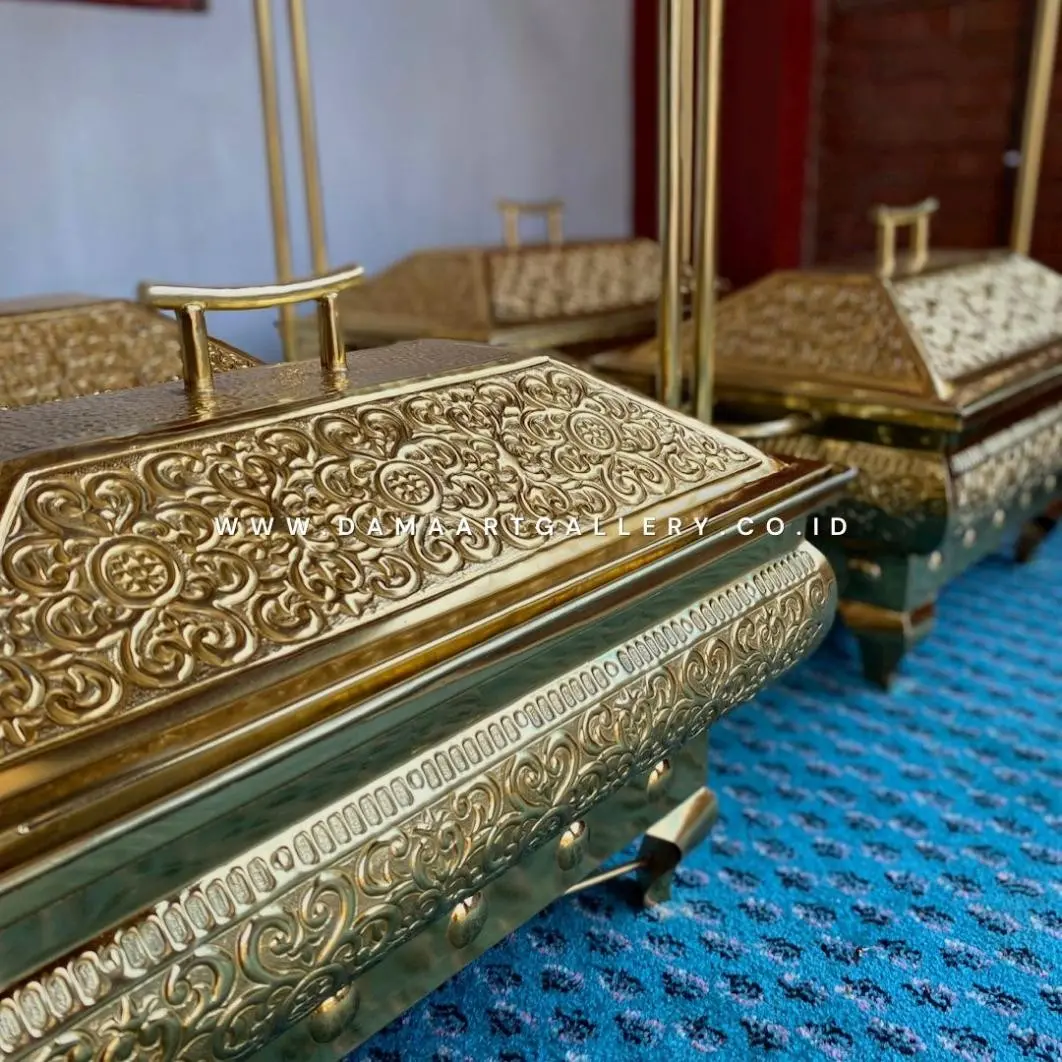 Chafing Dish Kuningan Tempat Prasmanan Ukir